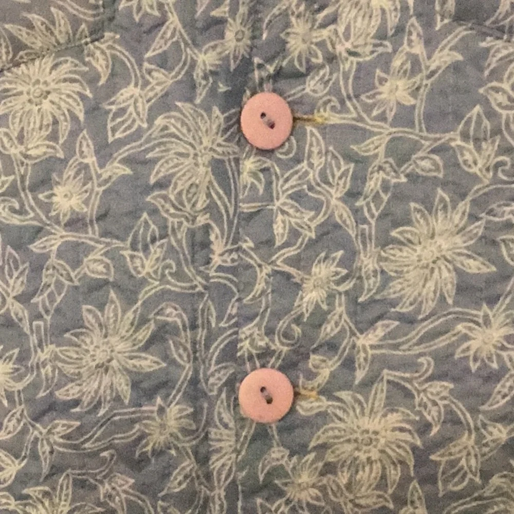 Provence Reversible floral yellow/ blue paisley lightweight spring/summer NWT - Picture 3 of 9
